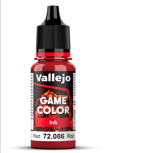 Game Color Ink - Rouge – Red - VALLEJO 72.086