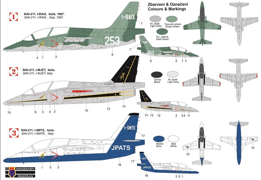 SIAI S-211 - KP MODELS 1/72