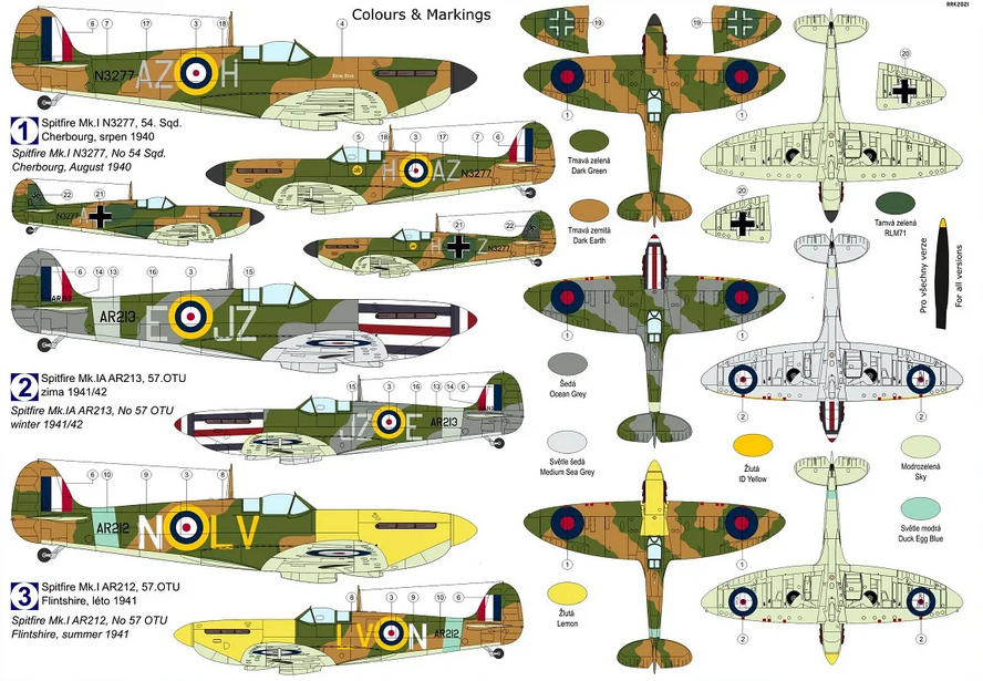 Supermarine Spitfire Mk.Ia "Special Markings" - KP MODELS 1/72