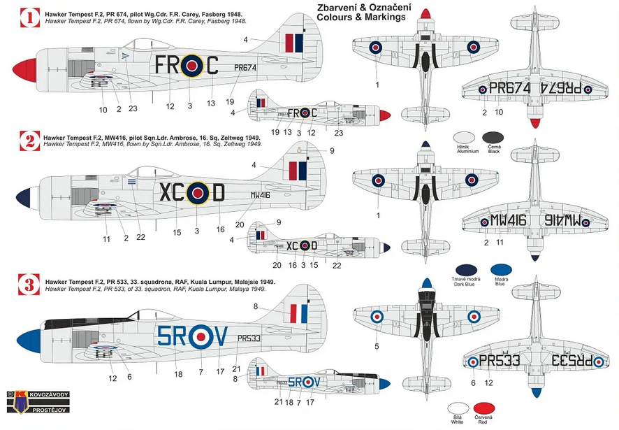 Hawker Tempest F.2 "Silver Wings" - KP MODELS 1/72