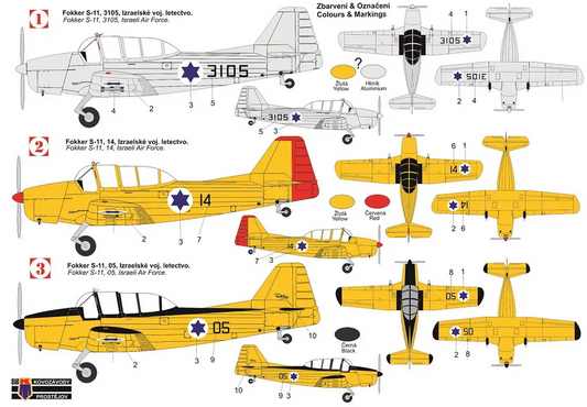 Fokker S-11 Instructor Israel - KP MODELS 1/72