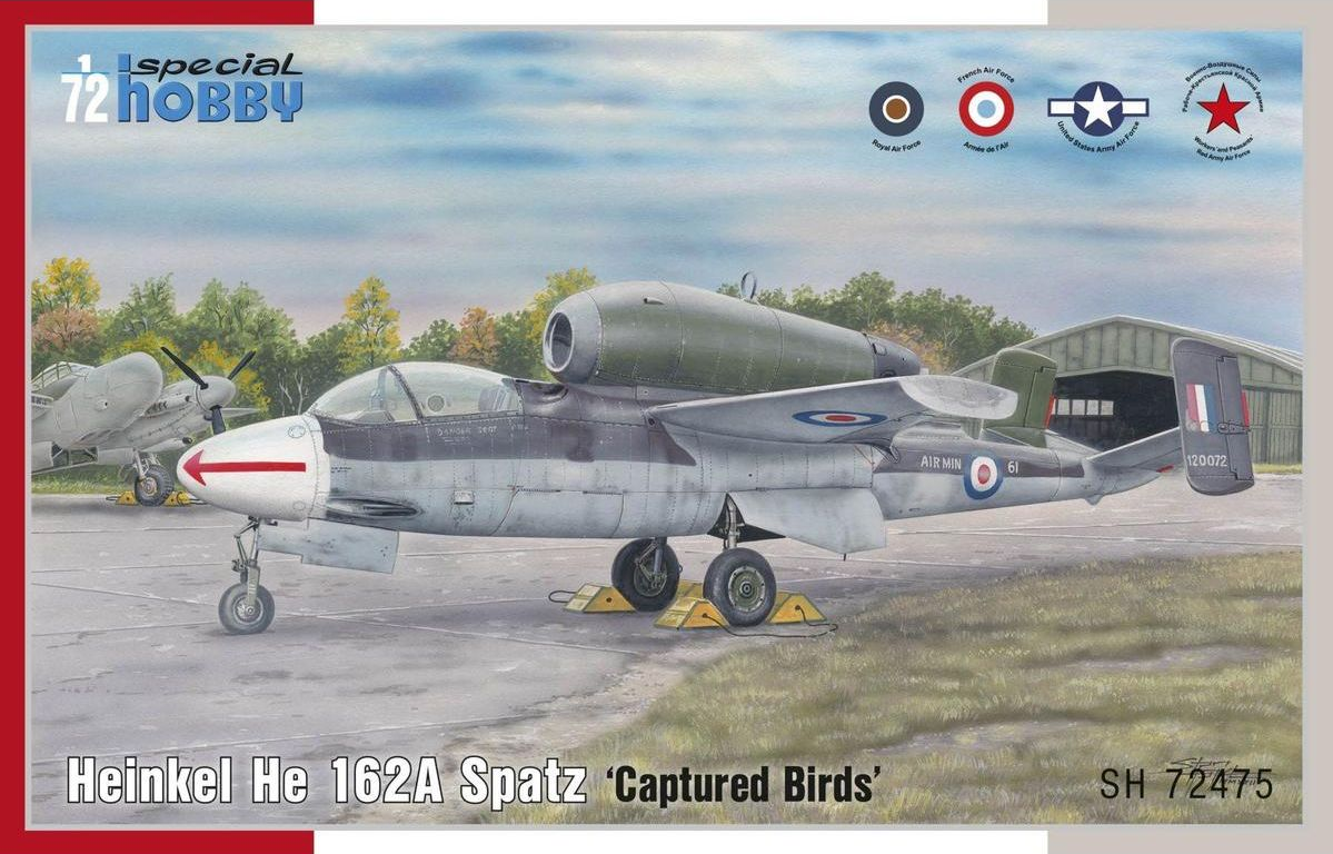 Heinkel He 162A Spatz "Captured Birds" - SPECIAL HOBBY 1/72