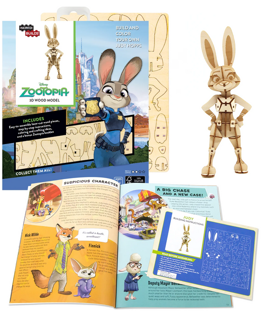 Judy Hopps [Puzzle 3D en bois] - Zootopia / Zootopie - INCREDIBUILDS