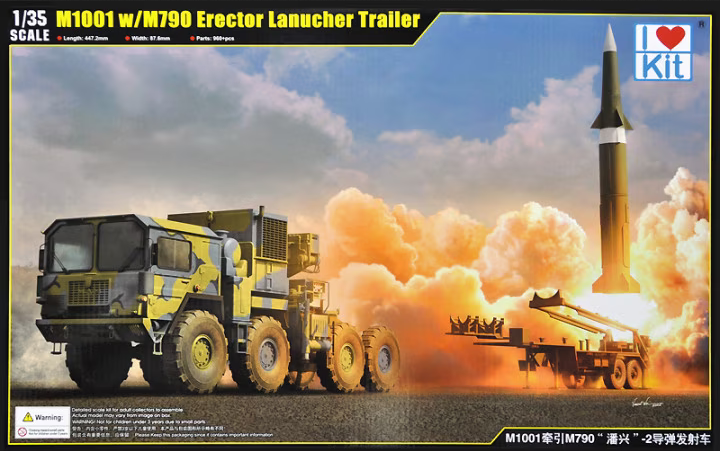 M1001 w/M790 Erector Launcher Trailer - I LOVE KIT 1/35