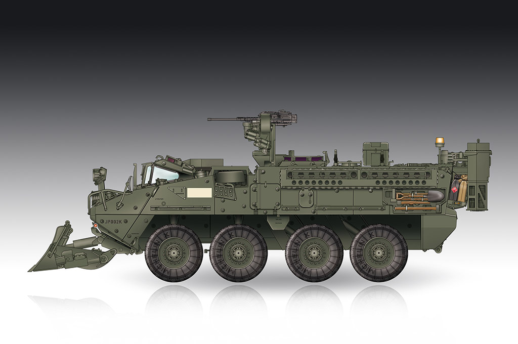 M1132 Stryker Engineer Squad Vehicle w/SOB - TRUMPETER 1/72