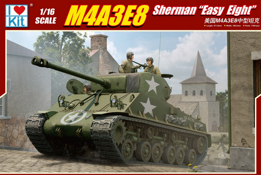 M4A3E8 Sherman "Easy Eight" w/T66 Tracks - I LOVE KIT 1/16