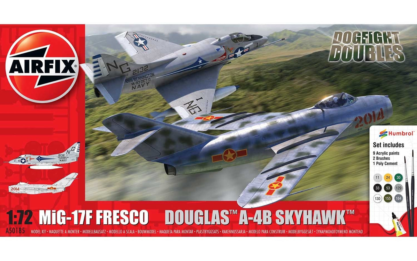 Dogfight Doubles MiG-17F Fresco & Douglas A-4B Skyhawk - AIRFIX 1/72