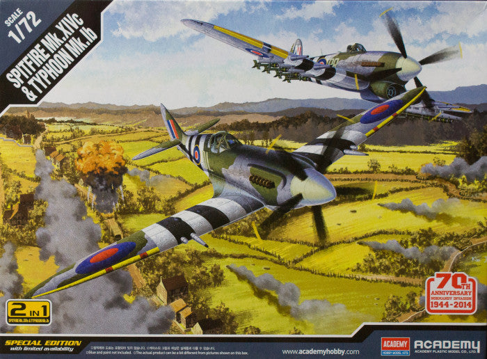 Spitfire Mk.XIVc & Typhoon Mk.Ib - ACADEMY 1/72